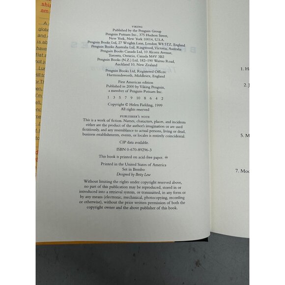 Bridget Jones: The Edge Of Reason By Helen Fielding Hardcover Book READ - Picture 7 of 9